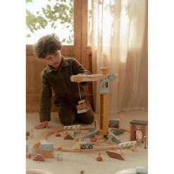 Little Dutch kraan set met treinbaan fsc