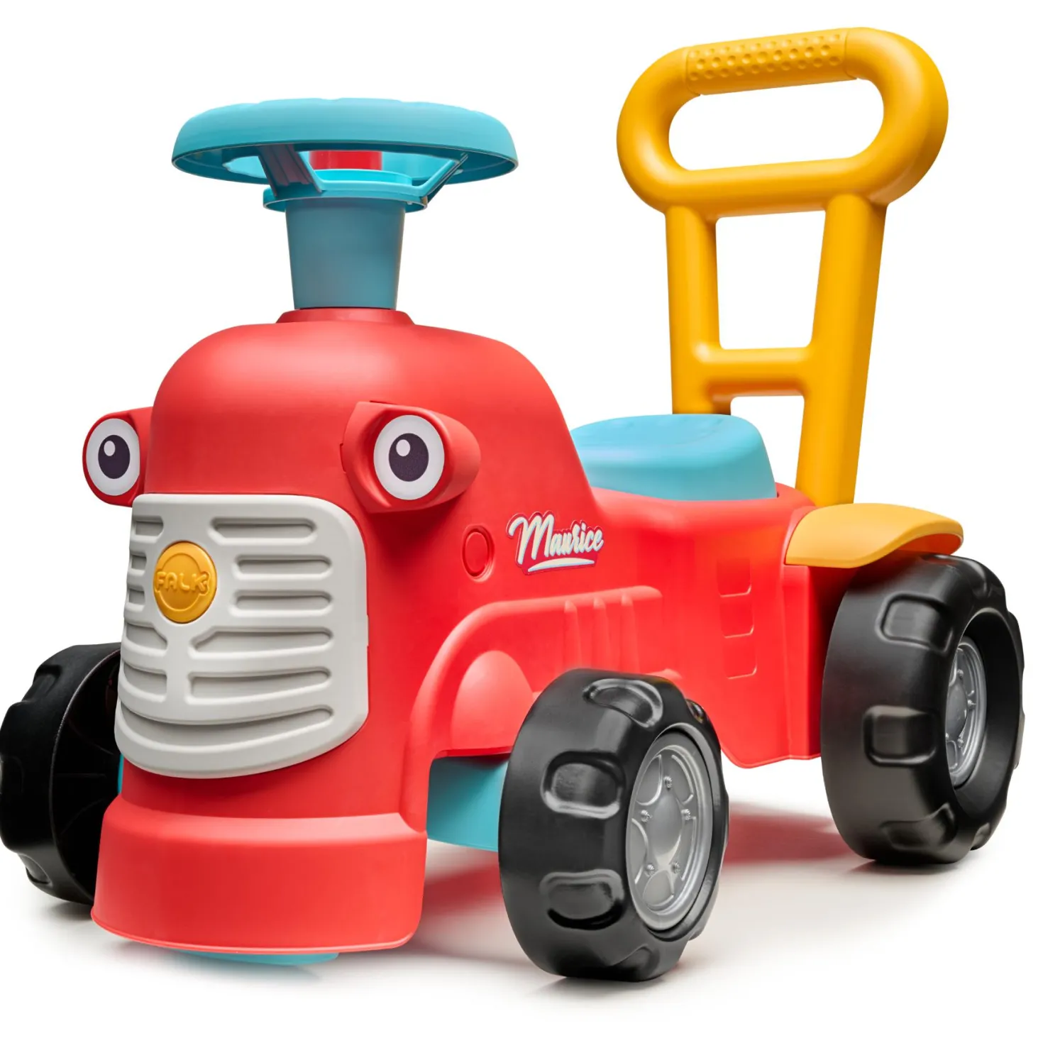Loopfiguur tractor maurice rood