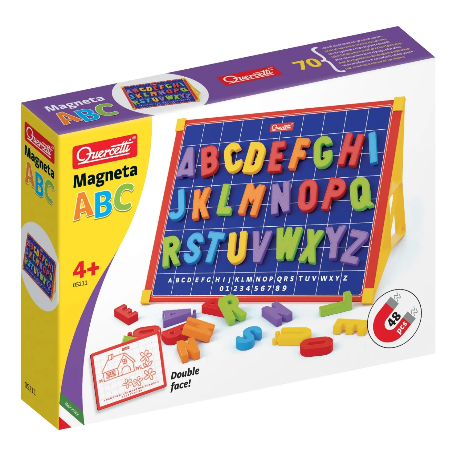 Magneetbord abc 53-delig