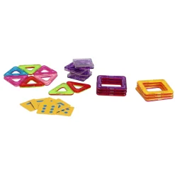 Magnetische tegels diverse vormen 20 delig 6,5 Cm