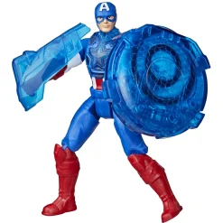 Marvel Avengers 10 cm figuur Captain America met schild en motor