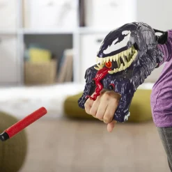 Marvel Spiderman Venom versus Venom strike blaster