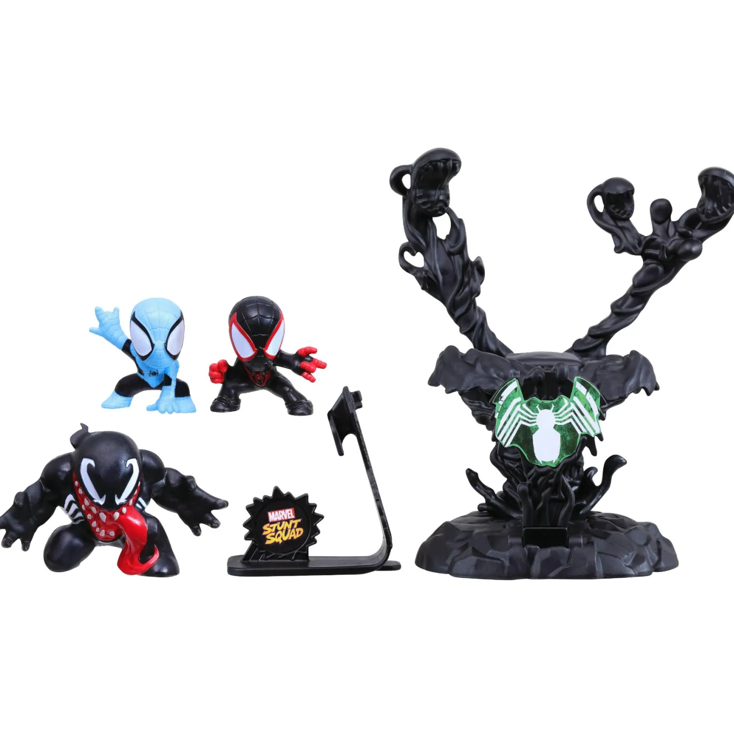 Marvel Stunt Squad Speelset Venom VS Miles Morales Middel Assorti