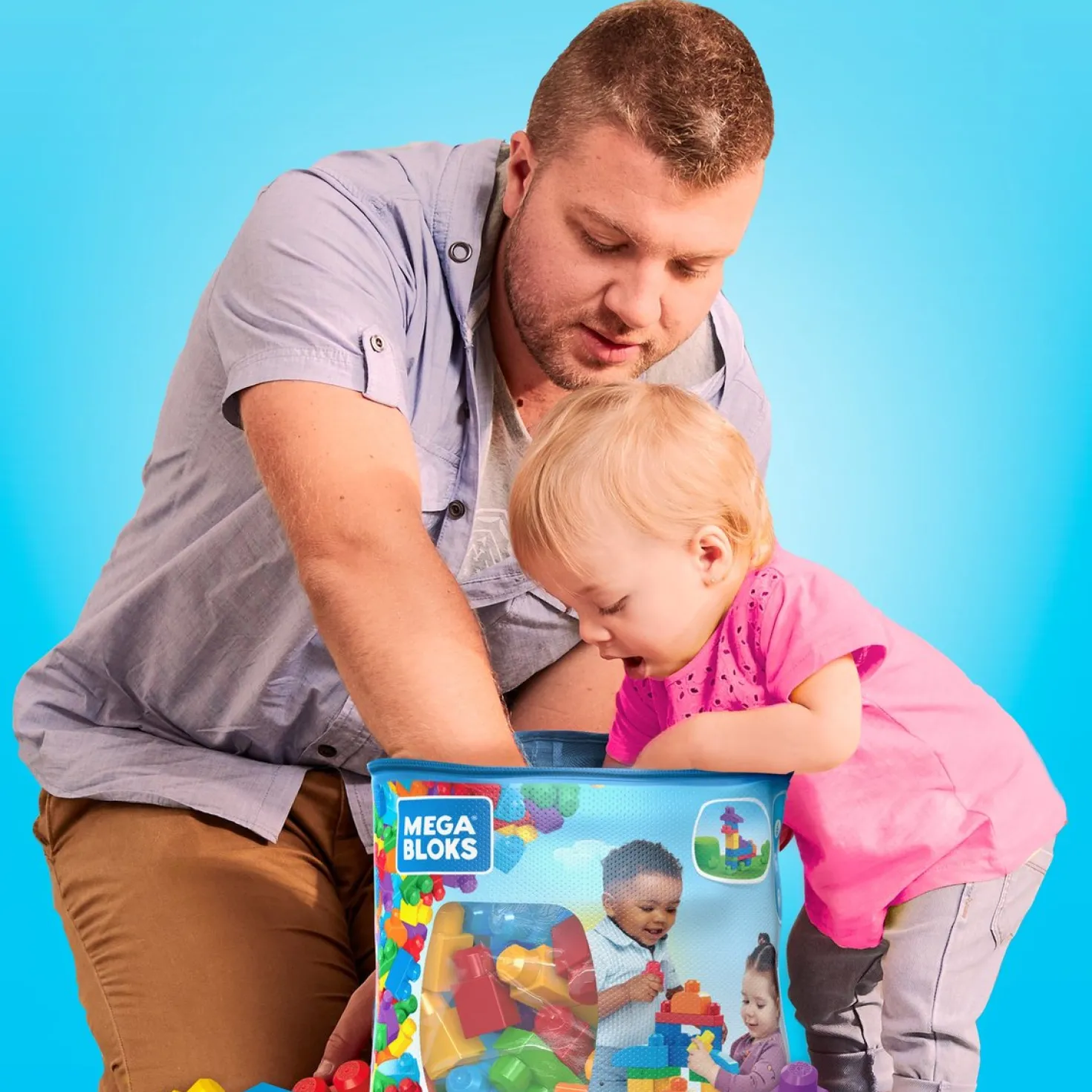 Mega Bloks First Builders Blokkentas 60 stuks
