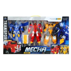 Mega set robot transformeer 3dlg blauw