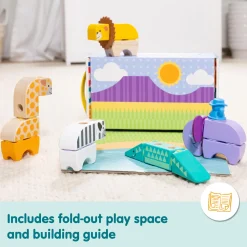 Melissa & Doug Blockables Safari Play Set (34 Stuks)