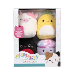 Micromallows pluche 6,5 cm 4 stuks set 3
