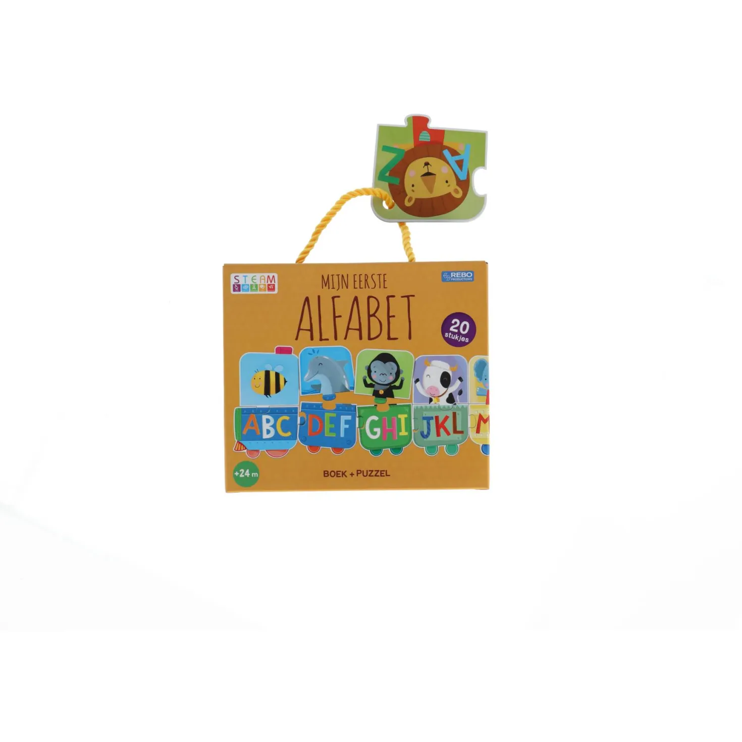 Mijn Eerste Alfabet Puzzeltrein + Boek