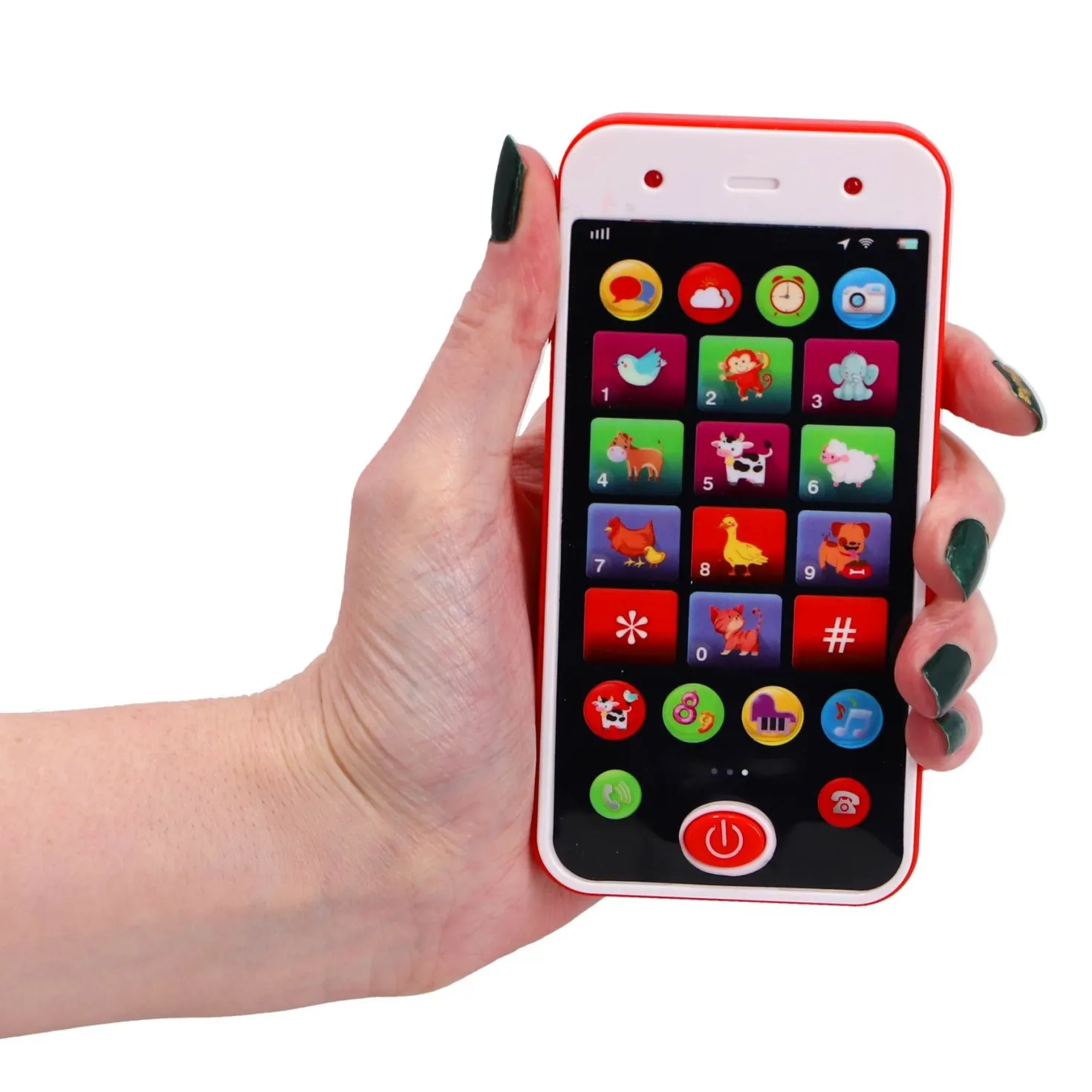 Mobiele telefoon met licht en geluid