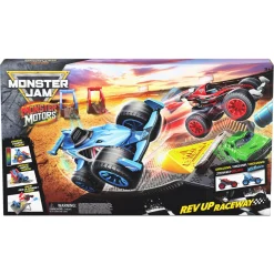 Monster Jam 1:64 Monster Motors Rev Up Raceway Playset
