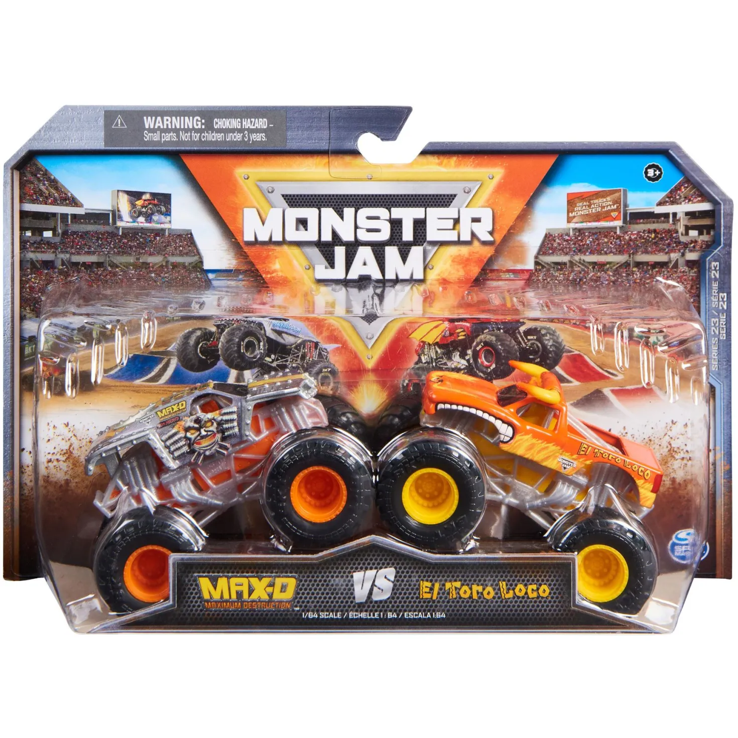 Monster Jam 1:64 2-pack assorti
