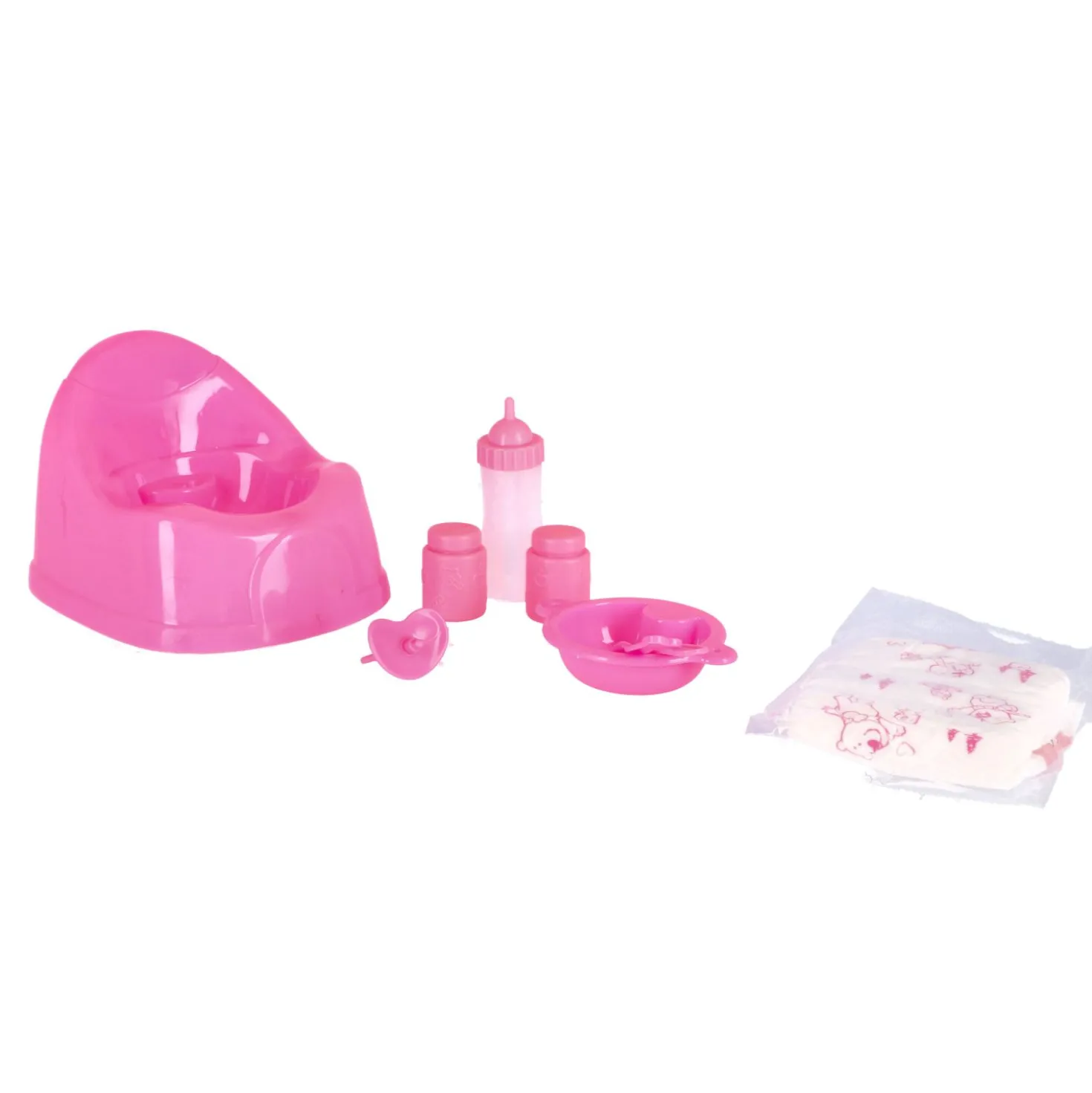 My Beautiful Dollsroom pop 43 cm drink & plas met 9 accessoires