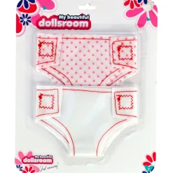 My beautiful dollsroom Poppenluiers Stof Op Kaart 2 Stuks