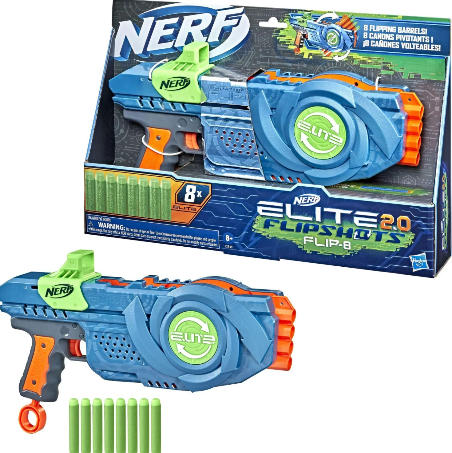 Nerf Elite 2.0 Flipshots 8 Blaster