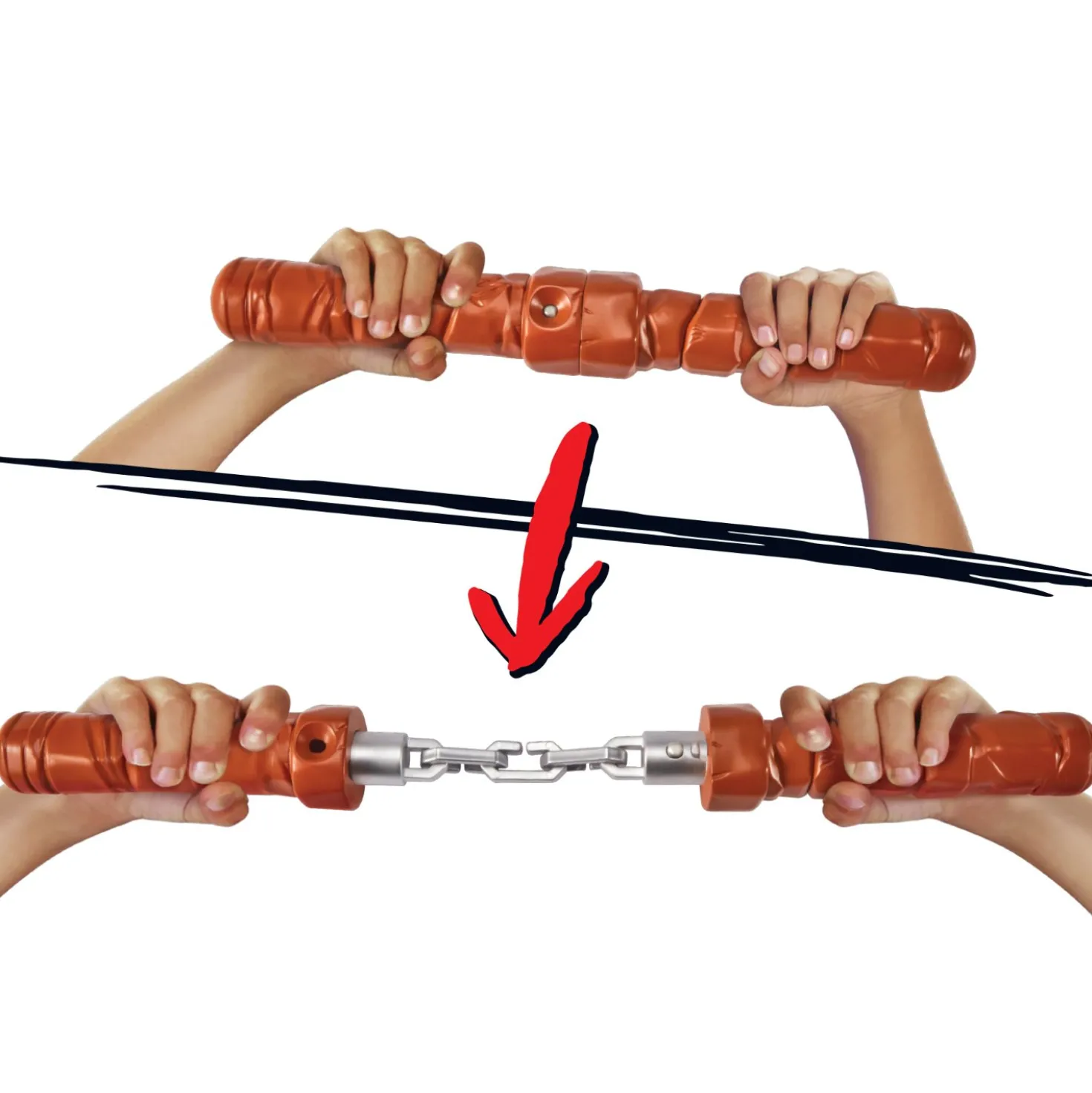 Ninja Turtles Michelangelo Ninja Reveal Transforming Nunchuk