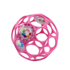 Oball Rattle easy grip roze