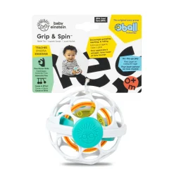 Oball Spinner Rattle wit/groen