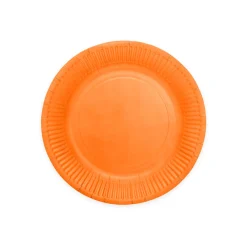 8 Papieren Bordjes 23 Cm Oranje