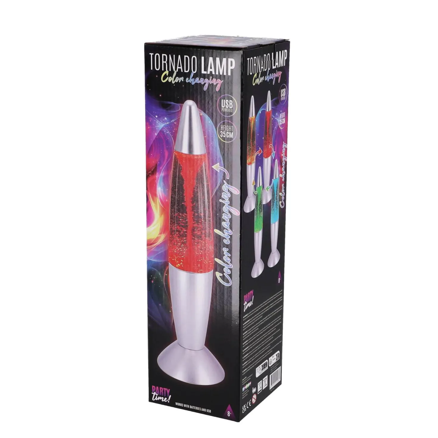 Party Time Tornado lamp led verkleurend 35 cm