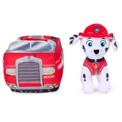 Paw Patrol 2 In 1 Plush Marshall With Vehicle