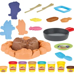 Playdoh Bluey goes camping playset
