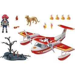 Playmobil 71463 Action Heroes Brandweervliegtuig Met Blusfunctie