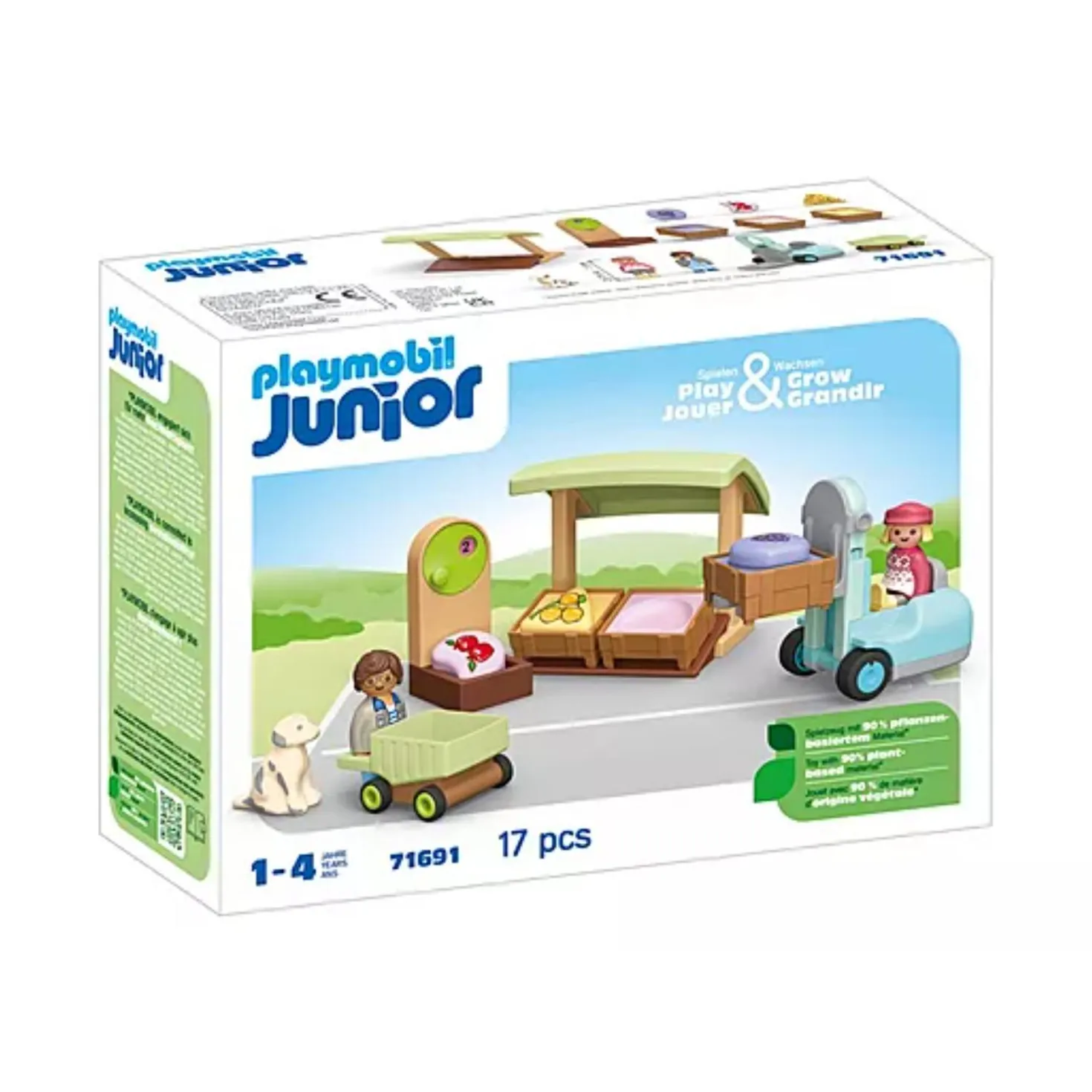 PlayMobil 71691 Junior Biologische marktkraam & Heftruck