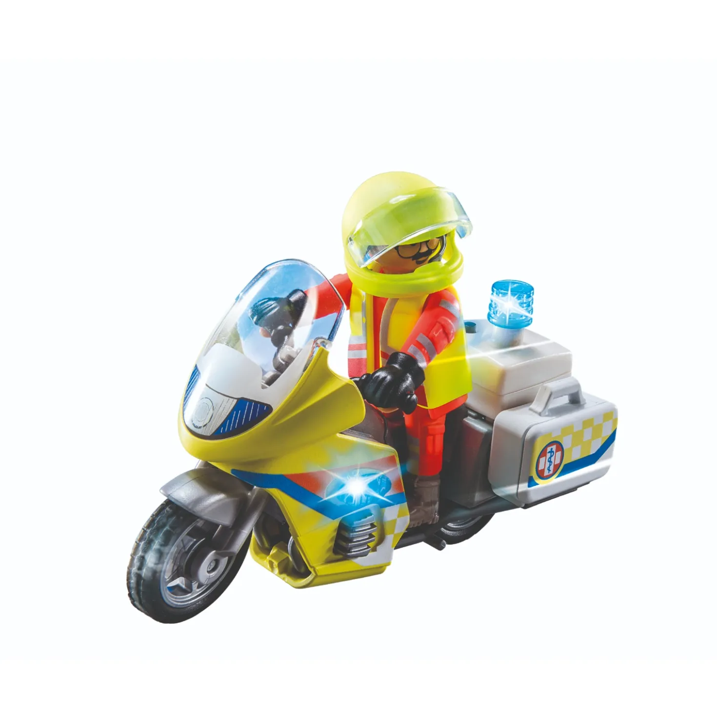 Playmobil 71205 Noodmotorfiets met Zwaailicht