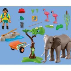 Playmobil 72068 Olifant met dierenverzorger