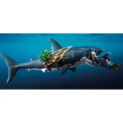 Playmobil 71793 reuzenhaai met piraat