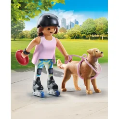 Playmobil 71739 schaatser met retriever