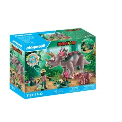 Playmobil 71821 triceratops familie