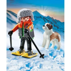 Playmobil 71741 wandelaar met sint bernard
