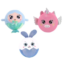Pluchiez bal bouncing konijn/zeemeermin/ unicorn 23 cm 3 assorti