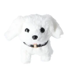 Pluchiez pluche hondje loop en blaf hondje assorti