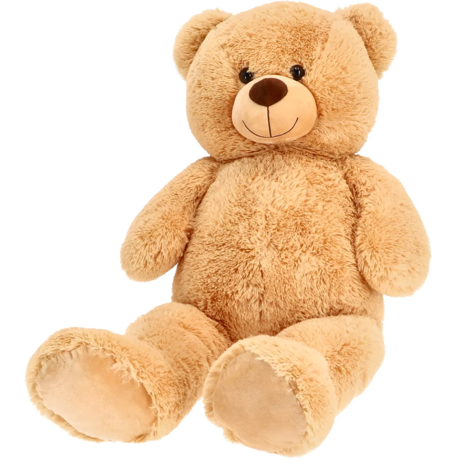 Pluchiez pluche knuffelbeer zittend 100 cm