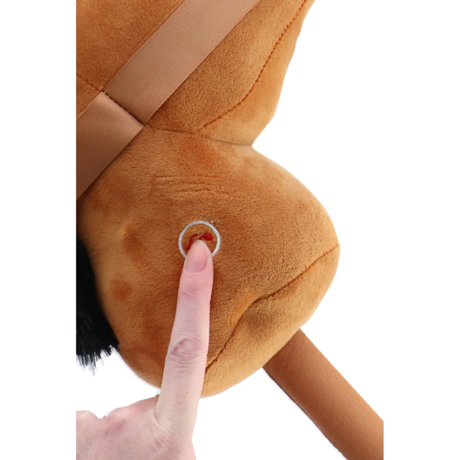 Pluchiez pluche stokpaardje 70 cm
