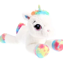 Pluchiez pluche Unicorn wit liggend 80 cm