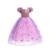 Prinsessenjurk paars 110-116
