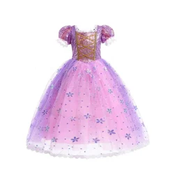 Prinsessenjurk paars 110-116