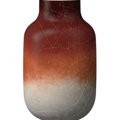 Puzzel 3D Vase Gradient Brick-Red
