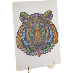 Puzzel hout figuur tijger 130 stukjes