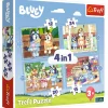 Puzzel 4 in 1 Bluey 12+15+20+24 stukjes