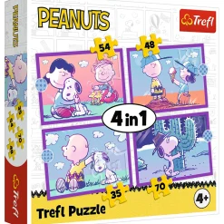 Puzzel 4 in 1 Fun met Snoopy 12-15-20-24 stuks