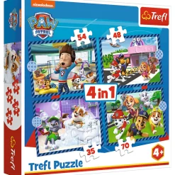 Puzzel 4 in 1 Paw Patrol 35+48+54+70 stukjes