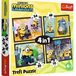 Puzzel 4 in 1 The Minions 3 12-15-20-24 stuks
