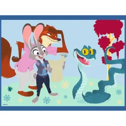 Puzzel 4 in 1 Zootopia 35+48+54+70 stukjes