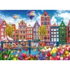 Puzzel kleurvol Amsterdam 1500 stuks