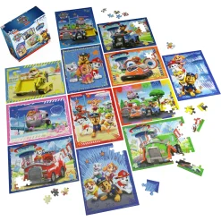 Puzzelpack Paw Patrol 12 Pack 5x24 Pieces, 5x48 Pieces, 2x100 Pieces