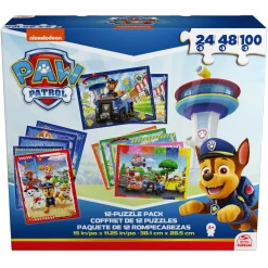 Puzzelpack Paw Patrol 12 Pack 5x24 Pieces, 5x48 Pieces, 2x100 Pieces